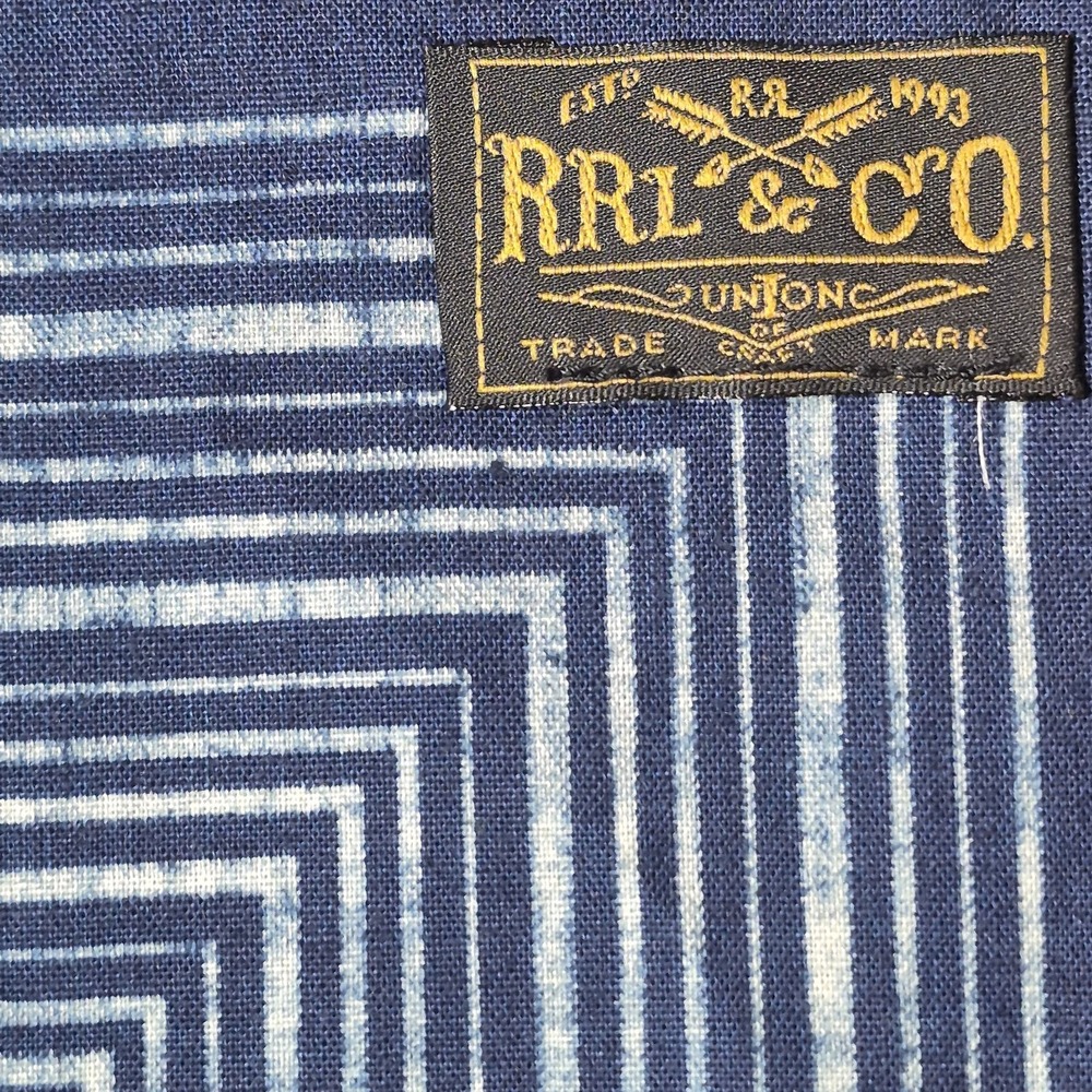 RRL Double RL True Indigo Polka Dot Bandana Made in Japan Workwear Heritage